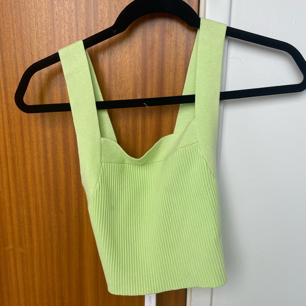 NEW- Lime Green House of Harlow Crop Top